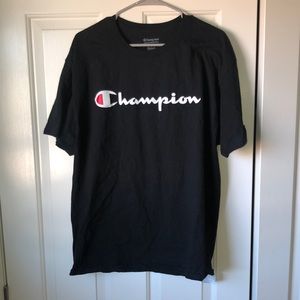 Black Champion Tee Shirt XL